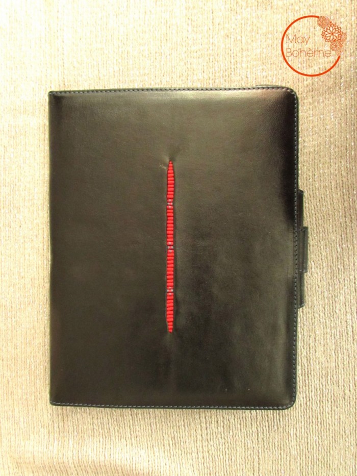 COQUE PROTECTION IPAD TABLETTE NUMERIQUE CUIR VERITABLE PLEINE PEAU NOIRE