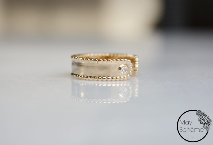 Bague Vintage Plaquée Or Taille 59 - Style Rétro Et Chic Pour Homme