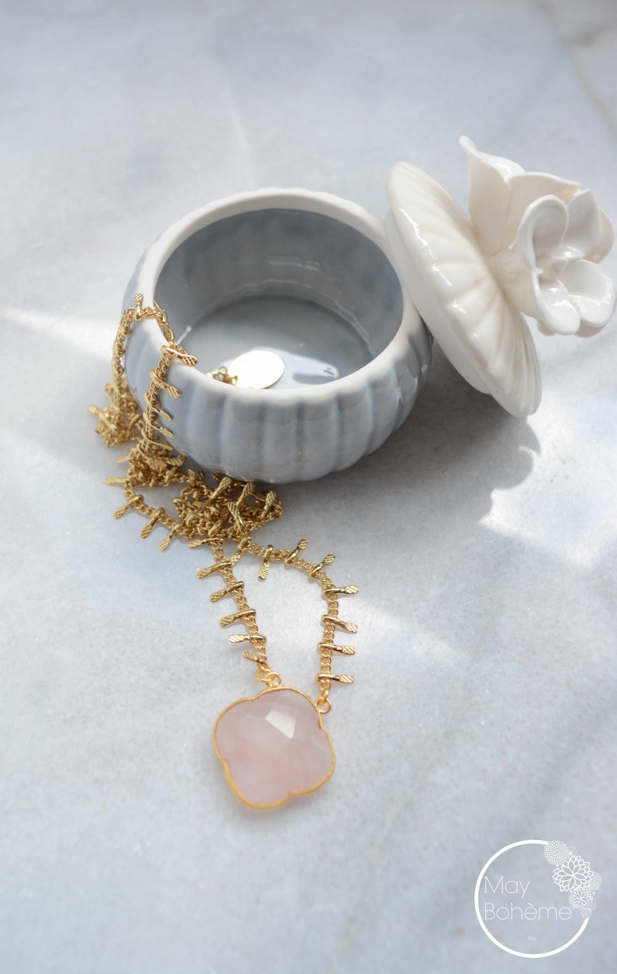 Collier Vintage Or - Chaîne Pampilles Avec Clochettes - Bijou Fantaisie Femme