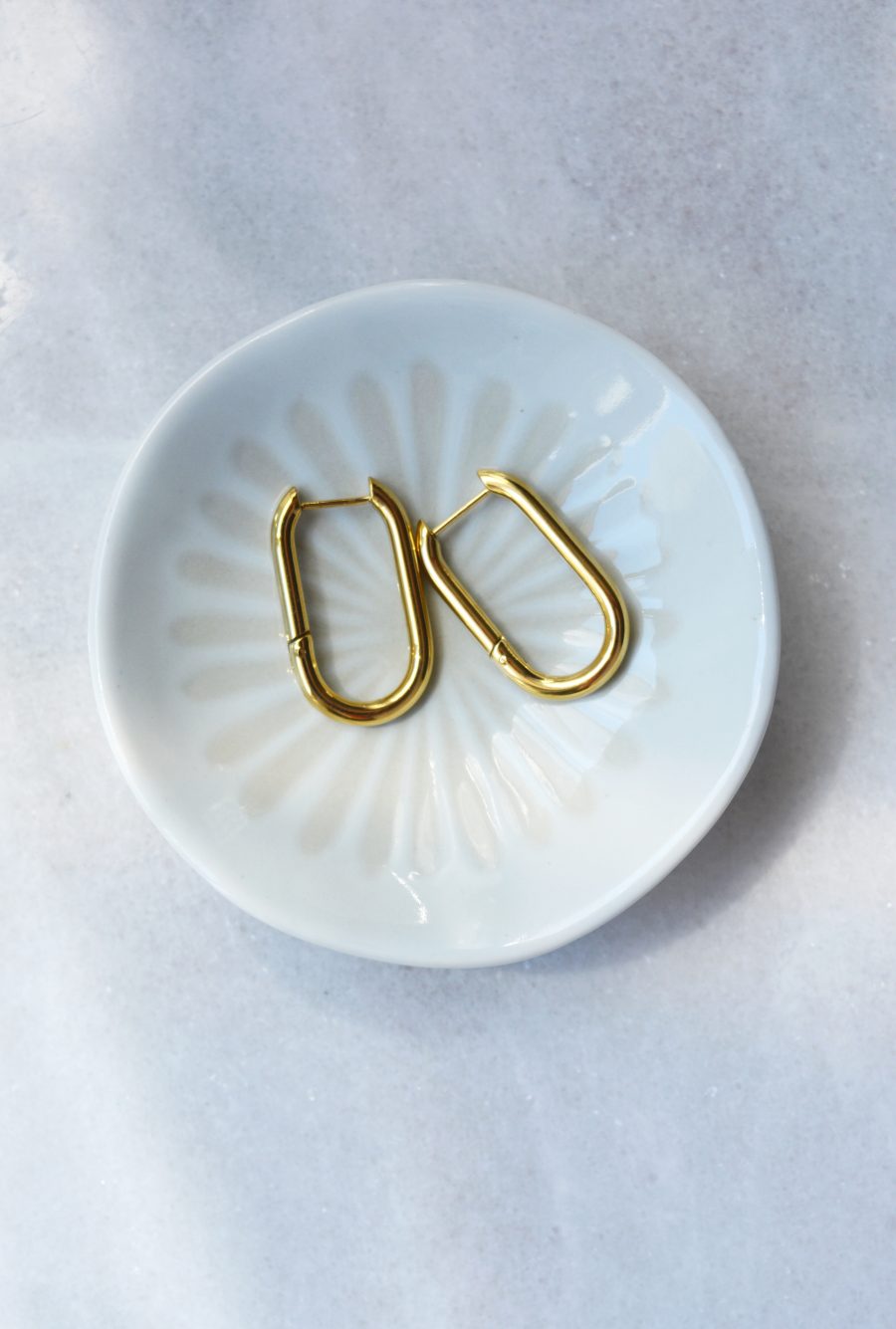 Boucles D'oreilles Créoles Huggie En Acier Inoxydable Doré - Lot De 16 Paires - Taille ~23.5 Mm - Pour Lobes, Cartilage, Piercing - 9